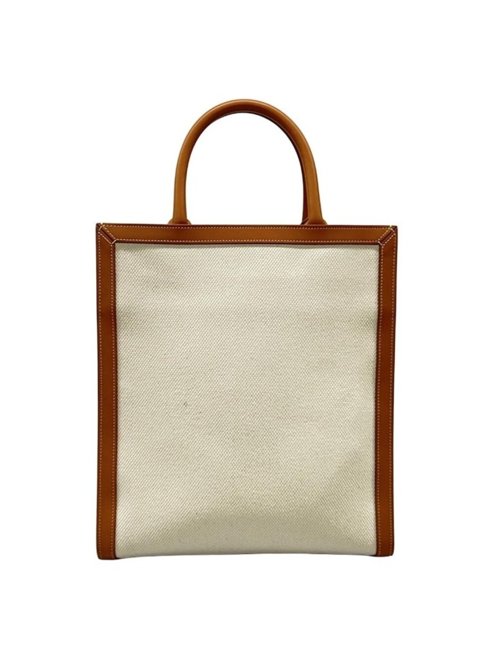 Celine Tote Small Vertical Cabas Ivory Brown Leather - Picture 3 of 15